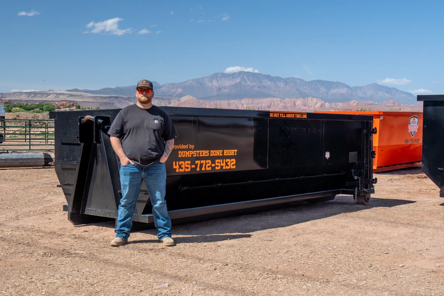 15-yard Dumpsters Done Right roll-off dumpster